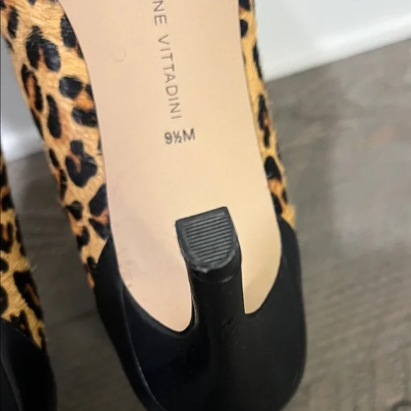 Adrienne Vittadini Nyla Leopard Print Stiletto Ankle Boot / Booties - Size 9.5 - Picture 9 of 10